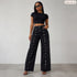 Black Buttoned down Jeans