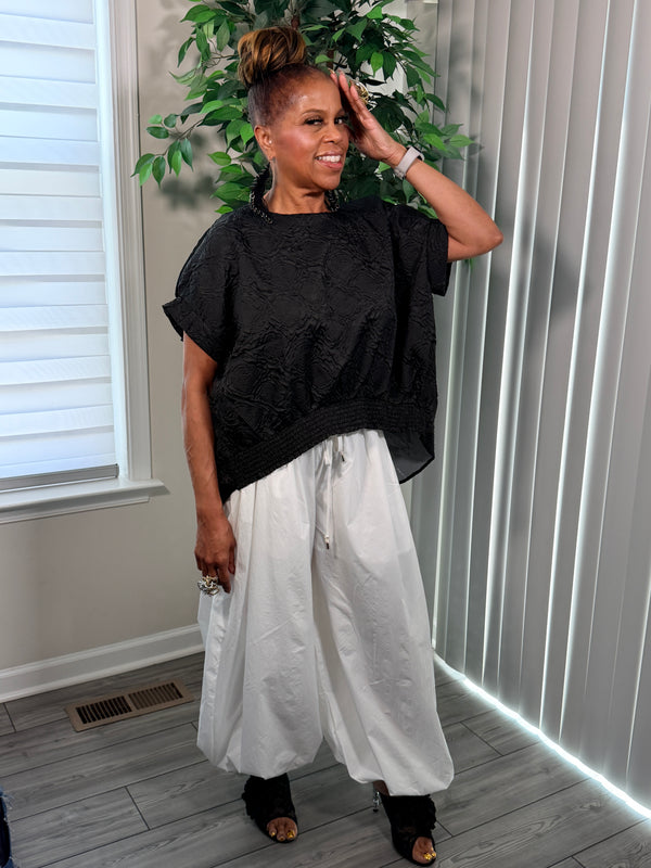 Oversized loose fitting top