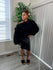Black Tulle off the shoulder top