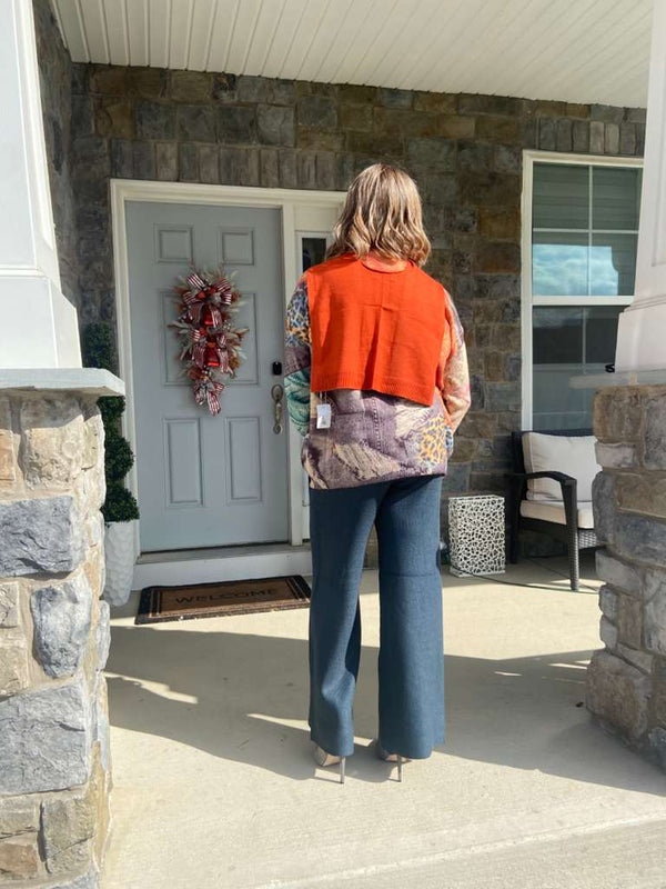 Faux Preppy sweater wrap look 2025edition