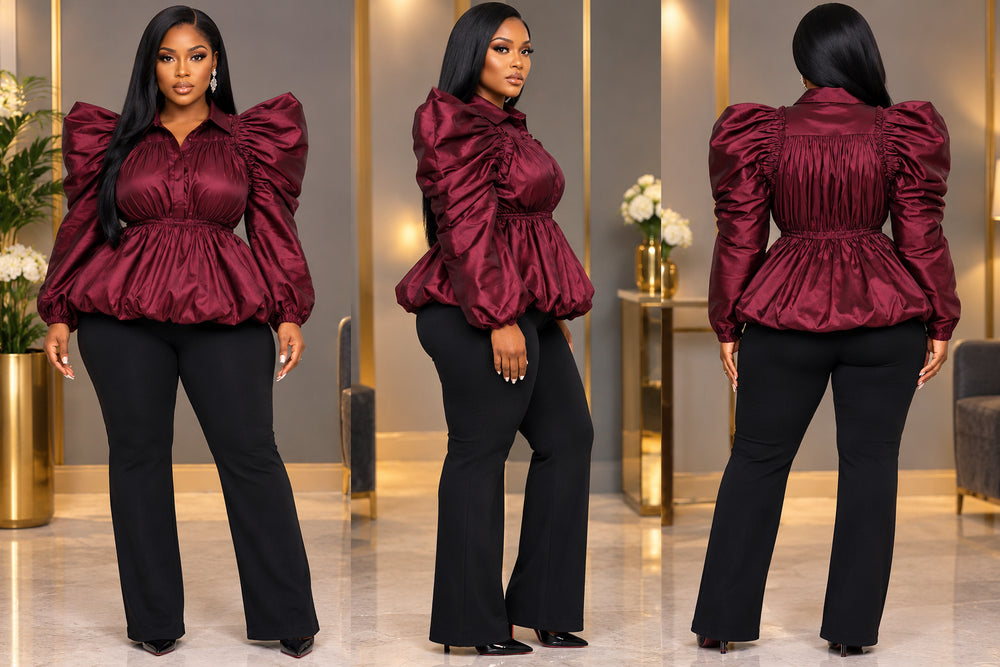 Simply tailored peplum top