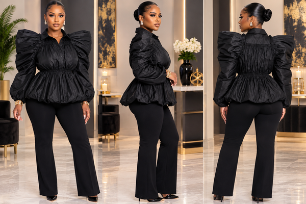 Simply tailored peplum top