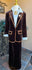 Brown and bronze velvet suit