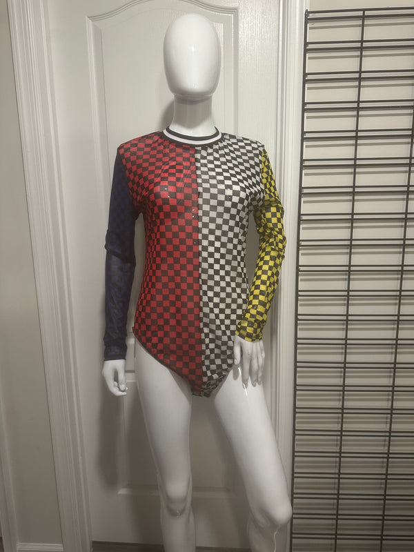 Checkered Body Suit