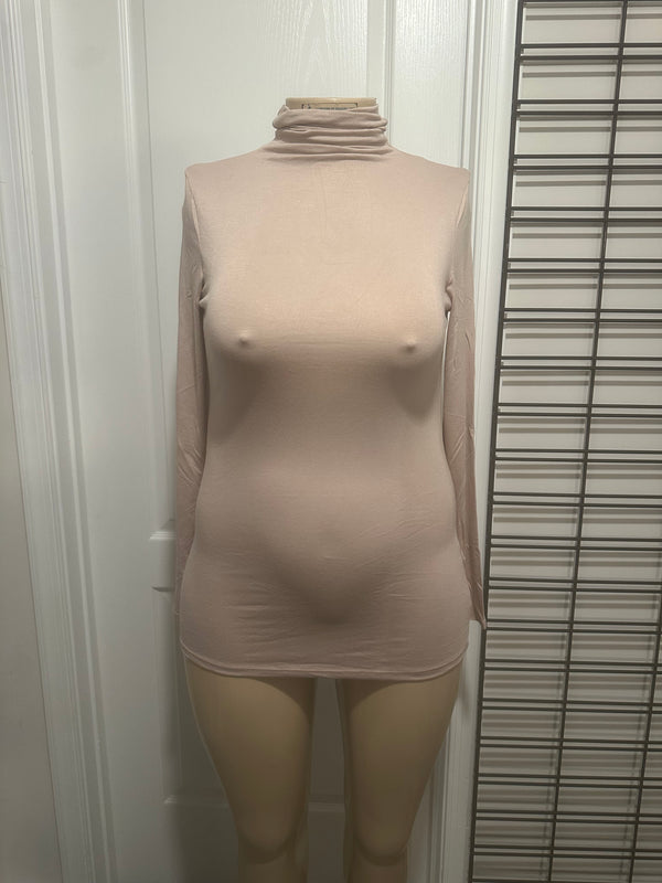 Beige Turtleneck