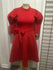 Puffed Red Bow Dress