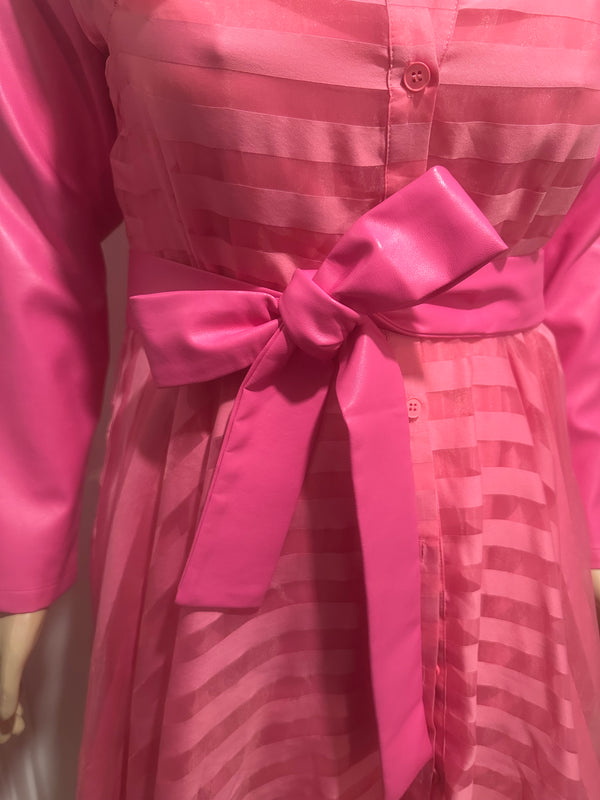 Pink Two Jacket and Dress Set