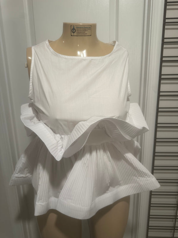 Sleeveless Peplum Top