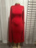Open Sleeve Fitted Long Dress
