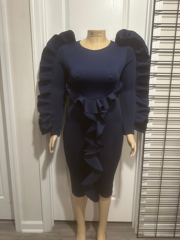 Navy Church Dress