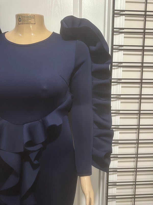 Navy Church Dress