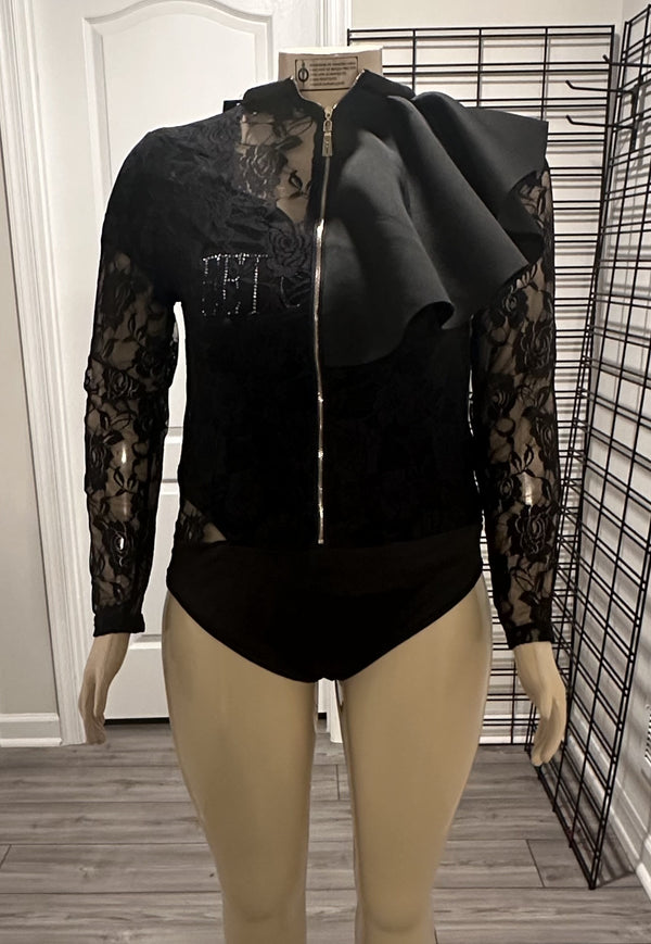 Black Lace Body Suit
