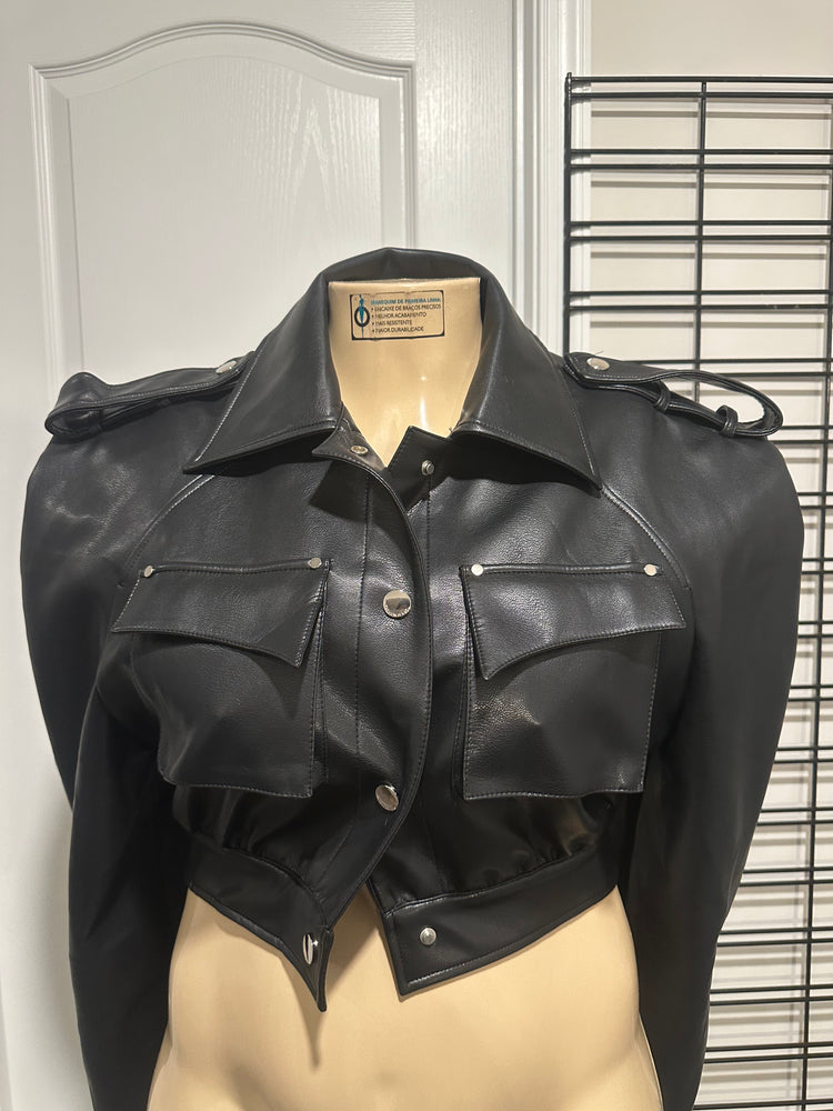Faux Leather Moto Jacket