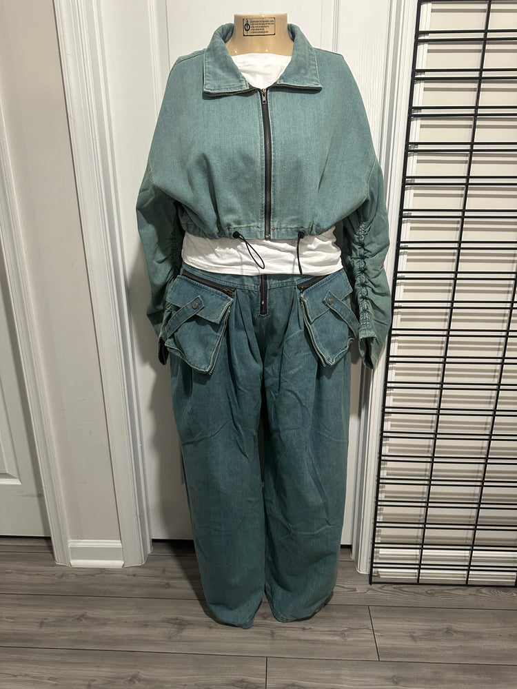 Light Washed Denim Set