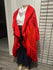Red Ruffled Duster