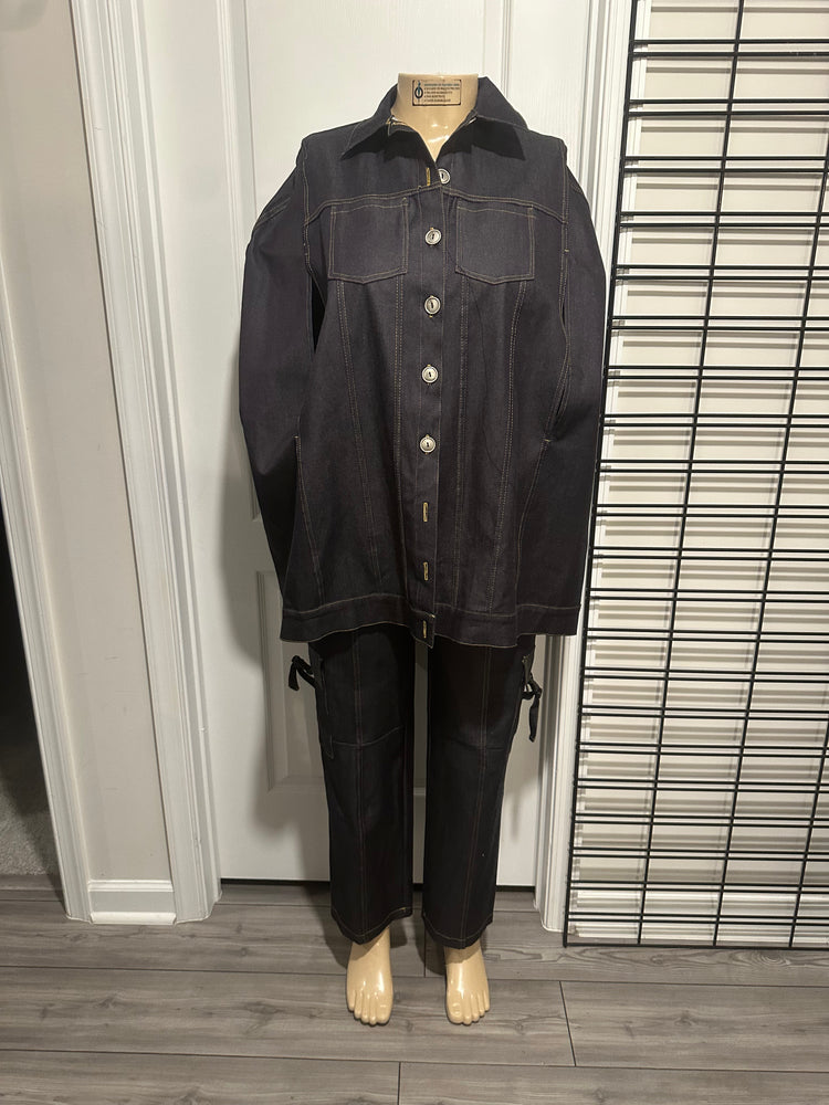Dark Denim Sleeveless Set