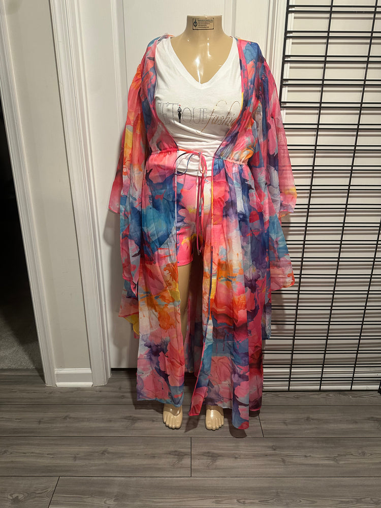 Playful Short Duster Set