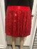 Short Red Sequin Skirt