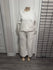 White Laced Sweat Set