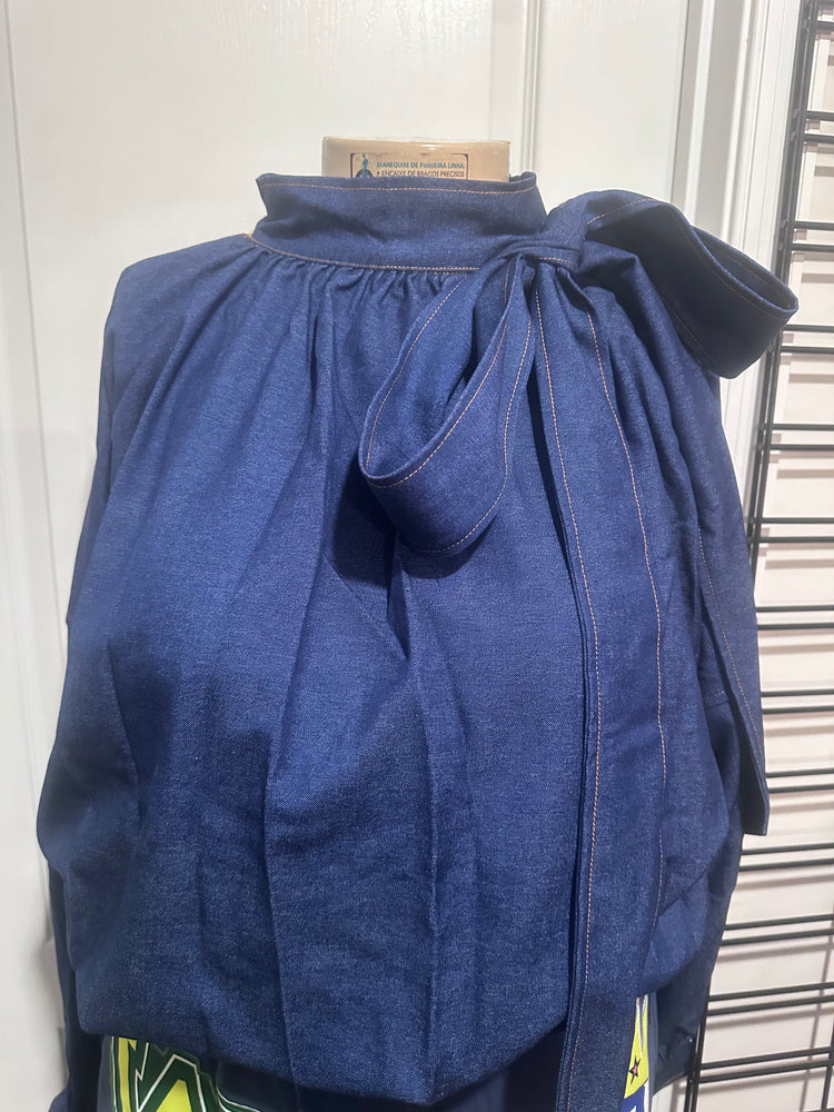 Denim Bow top