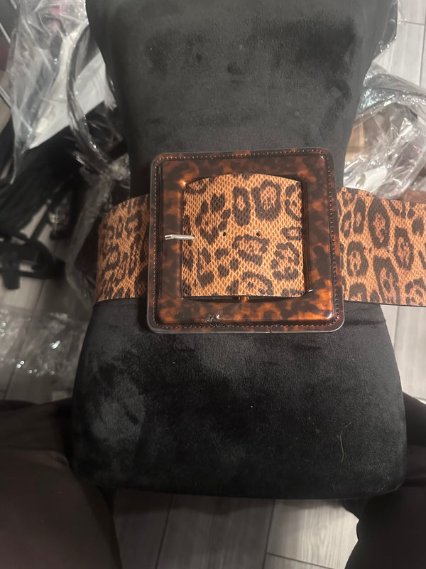 XL Leopard Belt