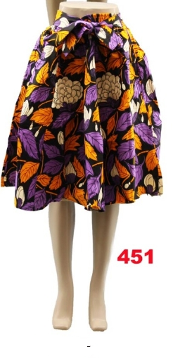 Printed Midi Skirt