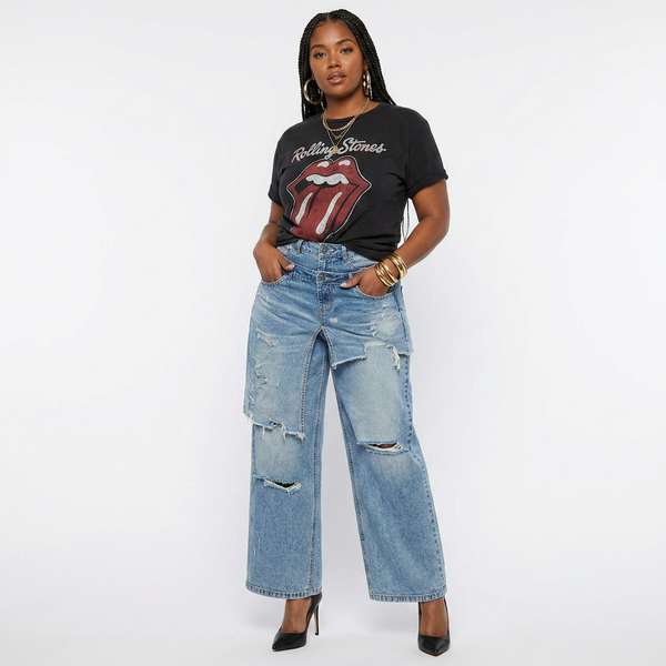 Light Double Button Jeans