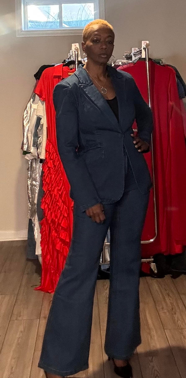 Blue Denim Suit