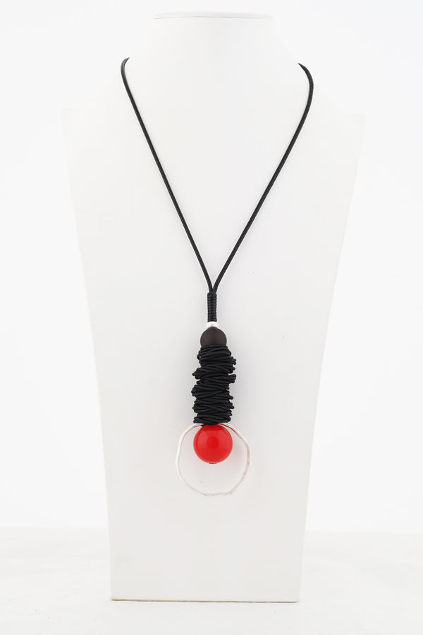 Drop Red Necklace
