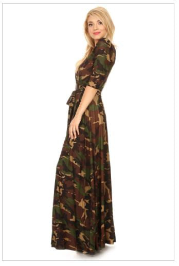 Camouflage Maxi Dress