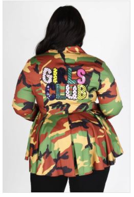 Girl's Club Camo Jacket