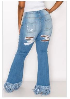 High Rise Skinny Flare jeans