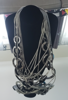 Gray Cord Necklace
